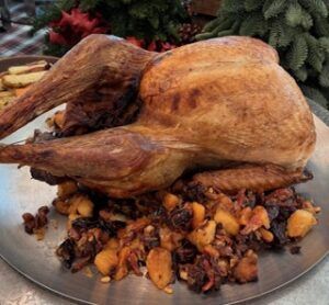cena con pavo a domicilio accion de gracias